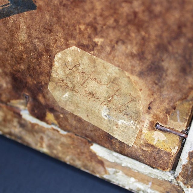 1910s "Her First Drawing" Framed Illustration in Giltwood Frame For Sale - Image 4 of 5