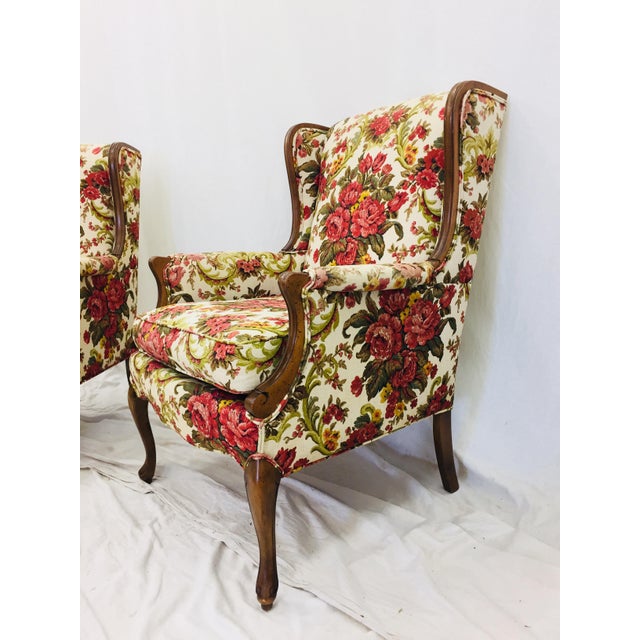 Vintage Floral Chintz Armchairs A Pair Chairish