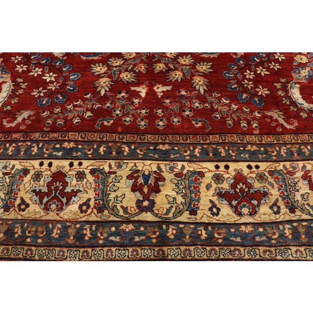 Early 20th Century Antique Persian Mohajeran Sarouk Rug, 08'10 X 12'00 For Sale - Image 5 of 11