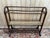A napoleon iii period garment rack, second half of the 19th century, made of dark mahogany-stained wood and woven cane....