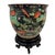 Ceramic Mid 20th Century Chinese Famille Noire Porcelain Fish Bowl/Planter For Sale - Image 7 of 12