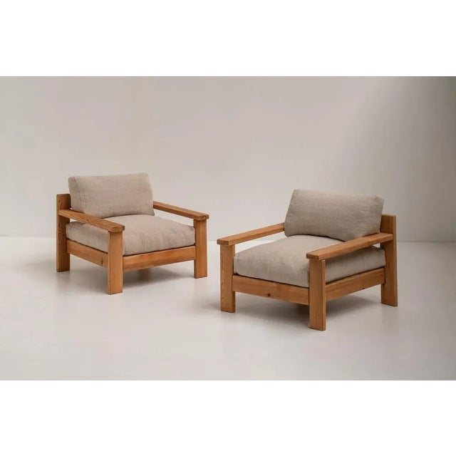 Set of Mid-Century Modern Minimalistic Armchairs in Natural Wood, Italy, 1970s For Sale - Image 12 of 12