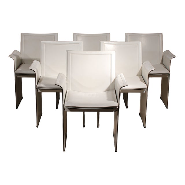 Korium Armchairs by Tito Agnoli for Matteo Grassi, Italy, 1980s, Set of 6 For Sale