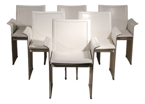 Korium Armchairs by Tito Agnoli for Matteo Grassi, Italy, 1980s, Set of 6