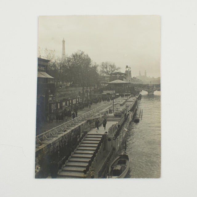 Art Deco The Seine River at the Paris Decorative Art Exhibition, Black and White Photography, 1925 For Sale - Image 3 of 4