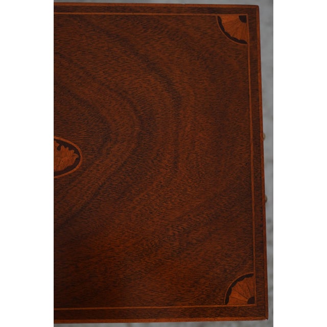 Baker Mahogany Inlaid Lidded Box on Stand For Sale - Image 15 of 17