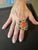 Gemstone Bochic "Orient" Vintage Diamond, Blue Sapphire & Opal Ring Set 18K Gold & Silver For Sale - Image 7 of 18