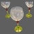 Contemporary Late 20th Century Festivo Italian Wine Glasses Green & Red Stem - Set of Four For Sale - Image 3 of 6