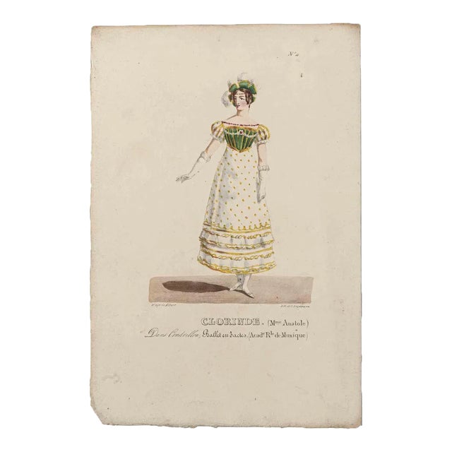 Godefroy Engelmann, Grands Théâtres de Paris, Oliveris, Original Lithograph, 19th Century For Sale