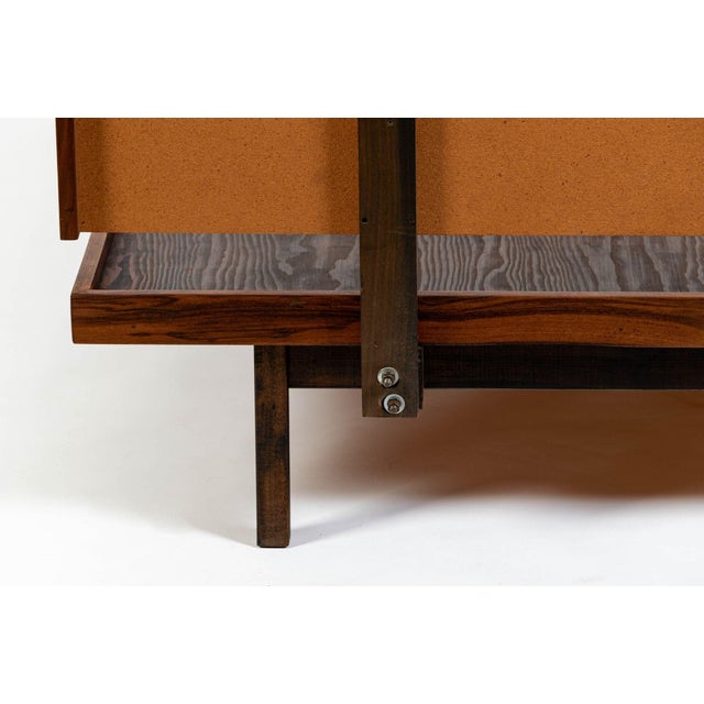 Vintage Mid-Century Walnut Wood Platform Bed by Richard Artschwager (Attr.) 1950s For Sale - Image 15 of 15