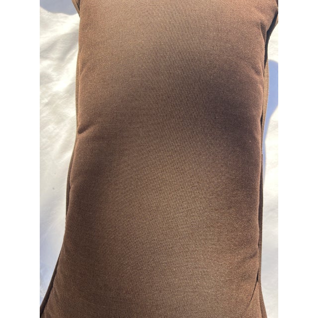 Brown Sunbrella Throw Pillow For Sale - Image 4 of 4