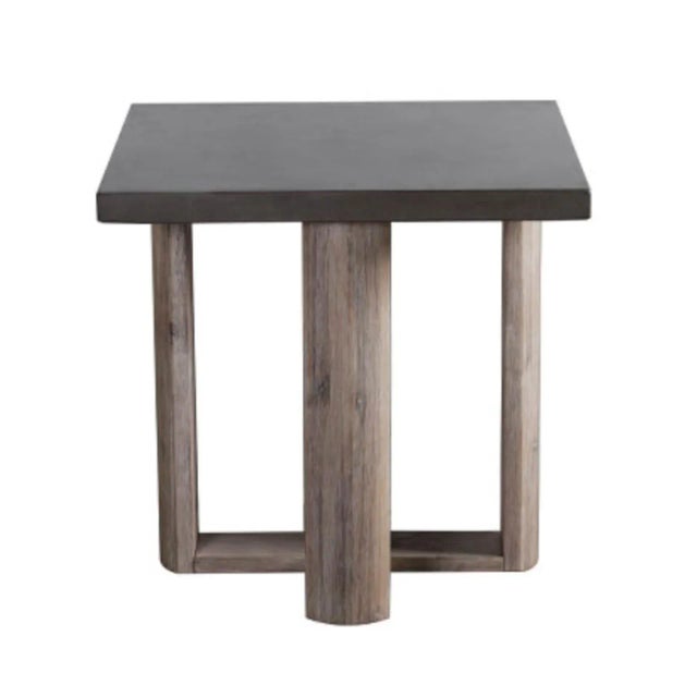 Concrete Top Square Side Table Chairish