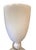 Large Murano White Glass Vase With Clear Faceted Knop, Italy, Circa 1970's. For Sale - Image 4 of 7