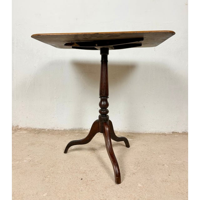 20th Century Spanish Rectangular-Top Side Table on Tripod Base, 1940 For Sale - Image 10 of 14