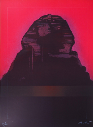 Claude Hastaire, Egypte, le Sphinx rose, Lithograph