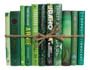 Decorative Books - Fern Dust Jacket Book Bundle - 1 Foot of Green Books