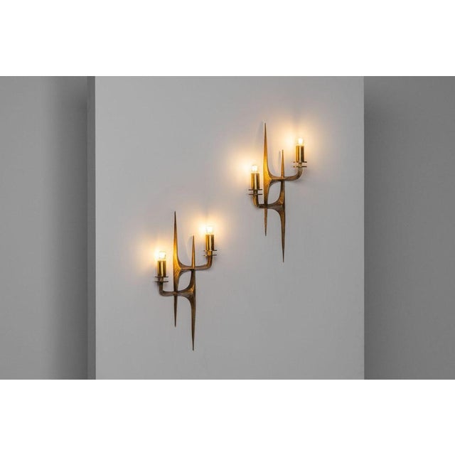 Sconces by Angelo Brotto for Esperia, Italy, 1970s, Set of 2 For Sale - Image 16 of 17