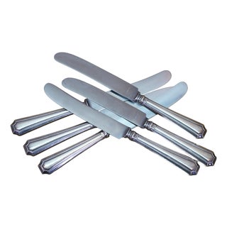 Vintage Gorham Fairfax Sterling Silver Handle Stainless Steel Blade Knives - 6 pcs For Sale
