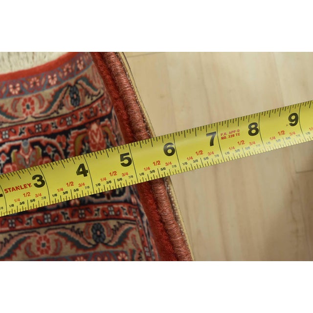 Bidjar Rug 6’11” X 10’1” Ivory Wool Vintage Traditional Hand-Knotted Carpet For Sale - Image 13 of 15