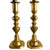 Metal Antique English Brass Pusher Candlesticks, 1890s, Set of 2 For Sale - Image 7 of 11