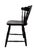 1960s Vintage Windsor Style Spindle-Back Dining Chairs in Black Oak, 1960, Set of 6 For Sale - Image 5 of 12