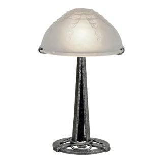 1920 French Art Deco Lamp by Muller Freres France For Sale