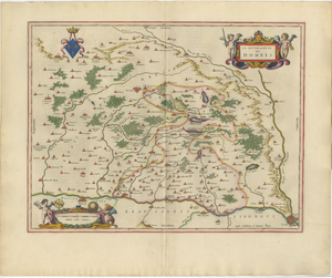 Map of Dombes, Lyonnais and Bresse from Blaeu, France, 1642
