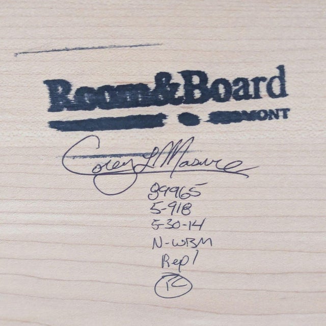 Tan Room & Board Parsons Dining Table For Sale - Image 8 of 9