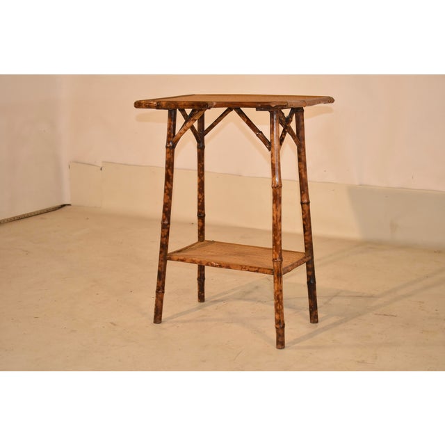 Late 19th Century 19th Century Tortoise Bamboo Side Table From France For Sale - Image 5 of 9