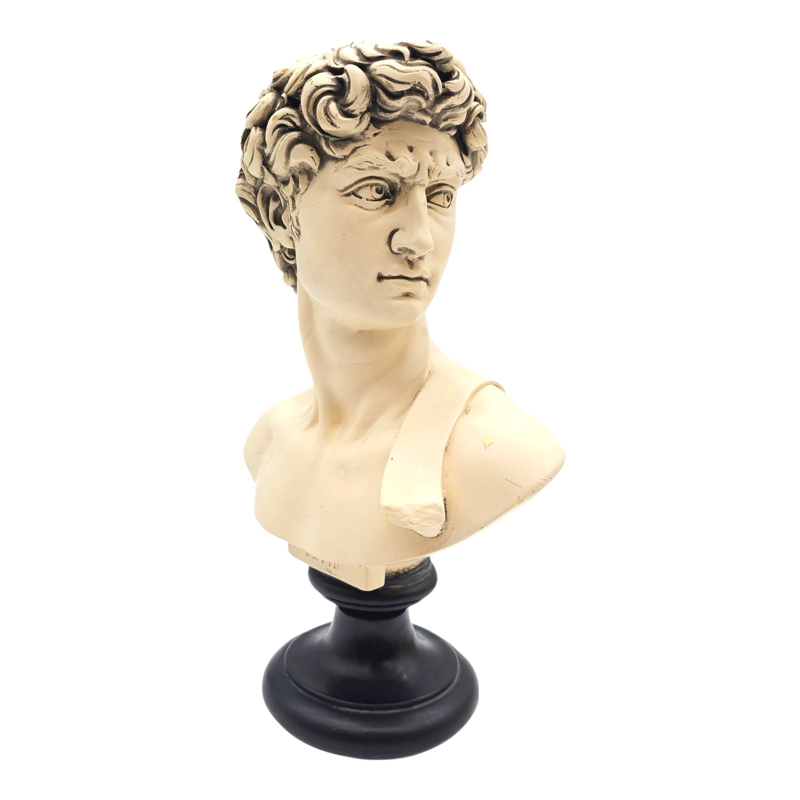 Vintage G. Ruggeri Sculpture of Michelangelo’s David Bust – 13” Tall on ...