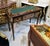 French Louis XVI Writing Desk With Green Leather Top, Marquetry Inlays & Gilded Gold Leaf Details For Sale - Image 4 of 4