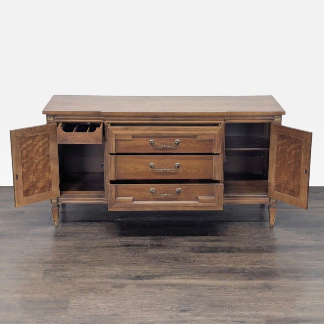 Mediterranean Mid-Century Thomasville Milano Collection Sideboard For Sale - Image 3 of 10