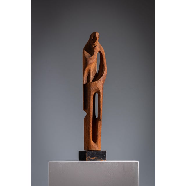 Abstract Art Deco Figure, 1920s, Wood For Sale - Image 4 of 18