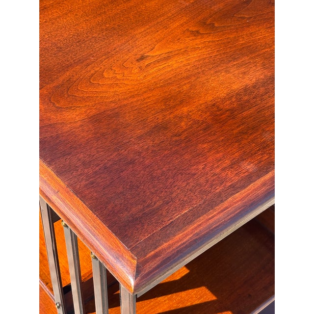 19th Century Victorian Mahogany Revolving Bookcase, 1880s For Sale - Image 6 of 10