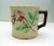 French Country Antique Majolica Mug With Roses For Sale - Image 3 of 5