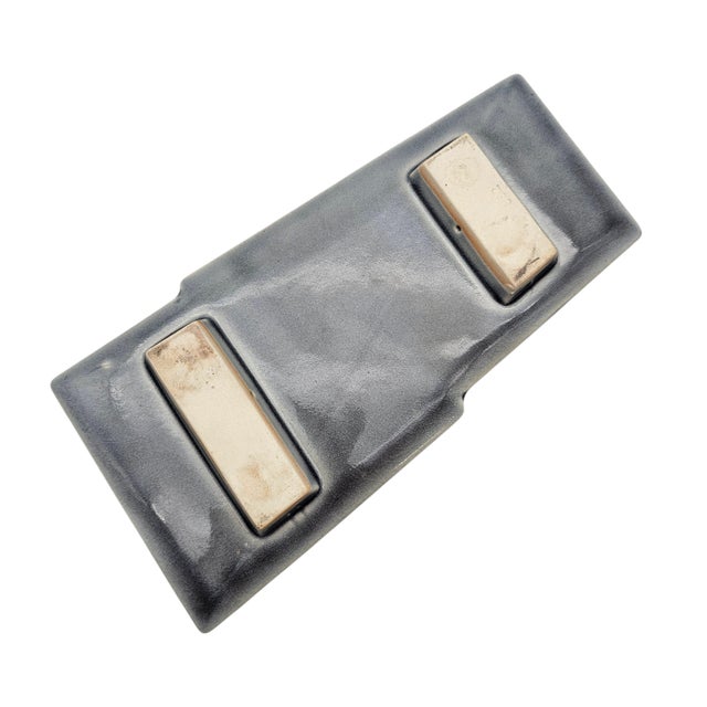 Japanese-Style Crackle Glaze Footed Post Modern Suiban Ikebana Tray 11.5" For Sale - Image 13 of 13