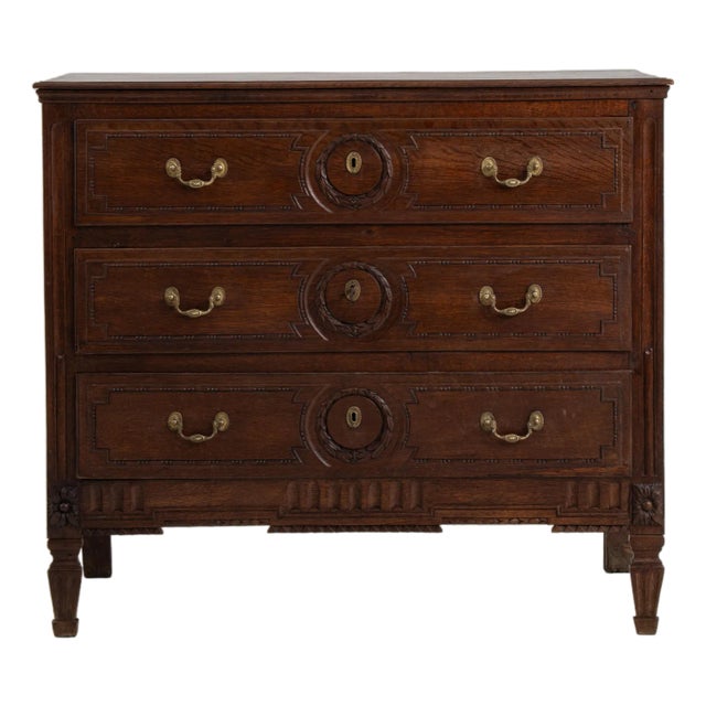 Louis XVI Chest Of Drawers In Original Patina For Sale