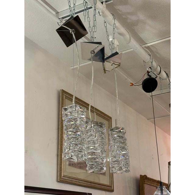 Italian Swarovski Glissando Crystal Mini Pendants, Set of Three For Sale - Image 3 of 13