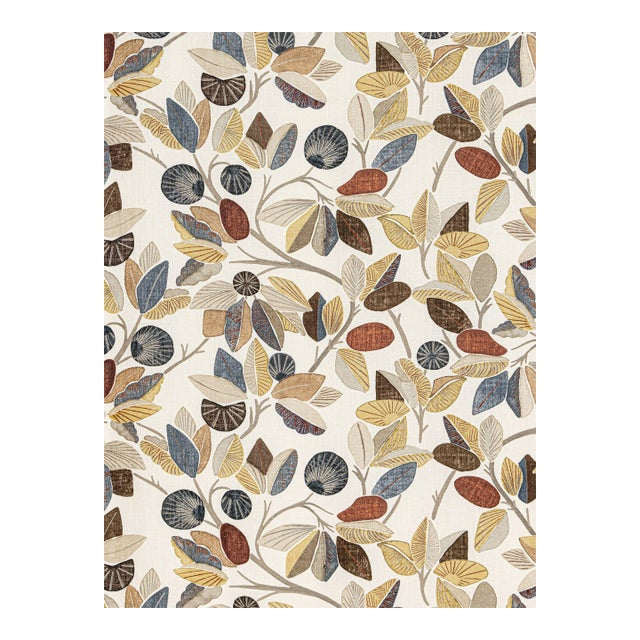 Sample - The House of Scalamandré Linden Fabric, Straw For Sale