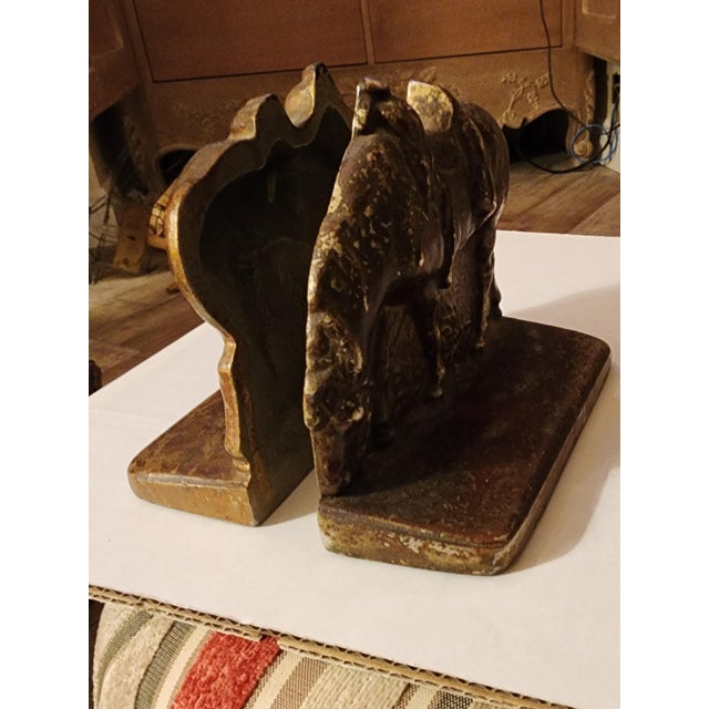 Farmhouse Pair of Horse Bookends For Sale - Image 3 of 11