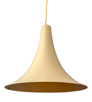 Small Vintage Beige Witch Hat Pendant Lamp