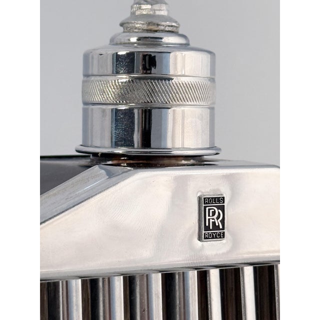 Mid 20th Century Rolls Royce Radiator - Vintage Novelty Drinks Flask Decanter Music Box For Sale - Image 13 of 15