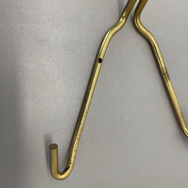 Large Brass Coat Rack with Hooks in the style of Auböck, France, 1950s For Sale - Image 12 of 18