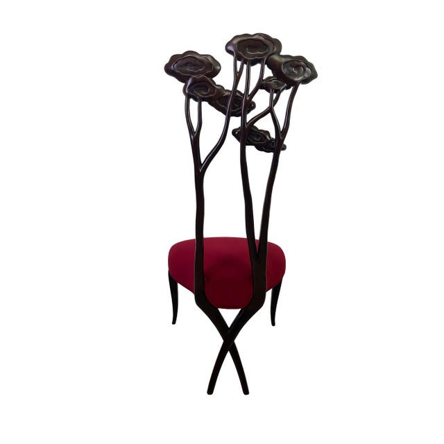 Christopher Guy Le Jardin Carved Floral Mahogany Dining Chairs, Set of 4 For Sale - Image 13 of 18