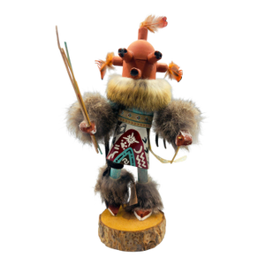 Vibrant Hand-Carved Navajo Ogre Kachina Doll