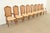 Thomasville French Provincial Louis XV Carved Walnut and Cane Back Side Chairs or Dining Chairs, Pair For Sale - Image 13 of 14