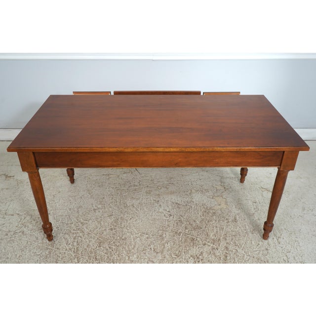Wood Bernhardt Martha Stewart Cherry 3 Drawer Desk For Sale - Image 7 of 18