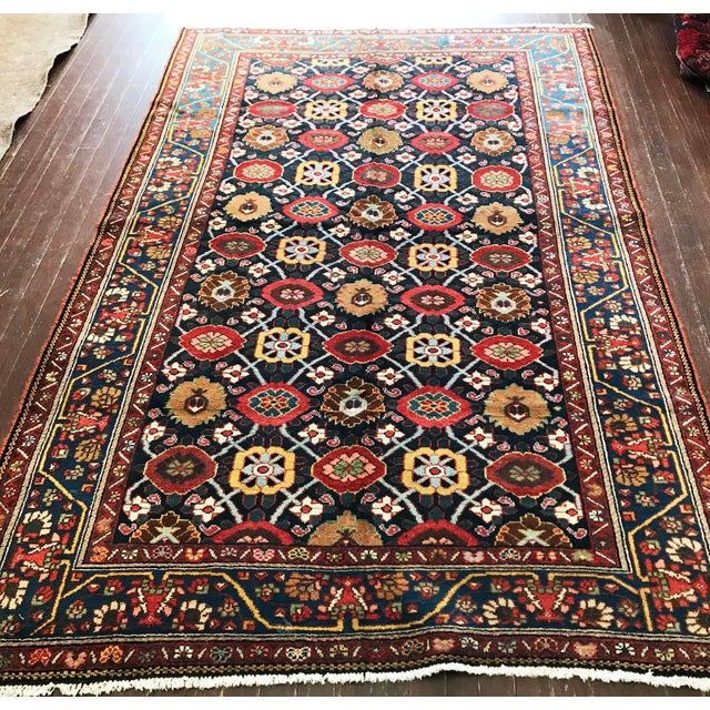 Antique Persian Bakhtiari Rug For Sale - Image 4 of 12