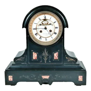 Circa 1910 James Rankin Junior Adam Style Eight-Day Mantle Clock With Faux Marble Casing