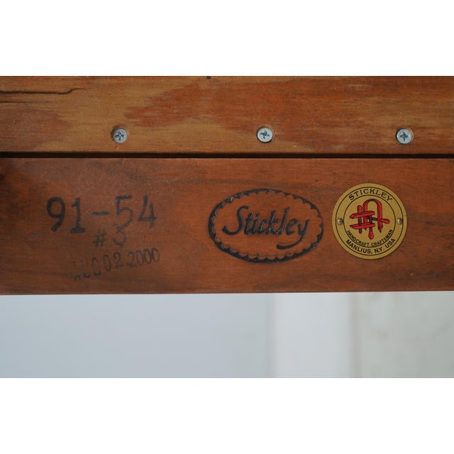 Stickley Cherry Mission Style Granite Top Table For Sale - Image 14 of 14